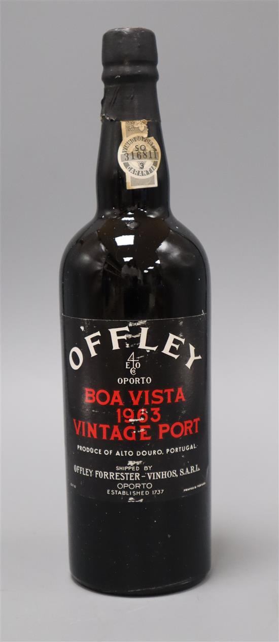 Five bottles of Offleys Port, 1963